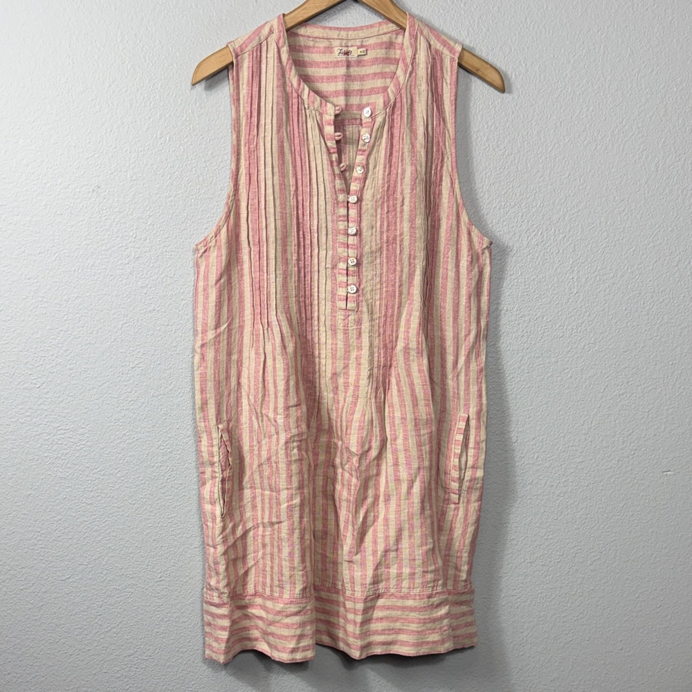 Faherty Isha Swing Linen Dress